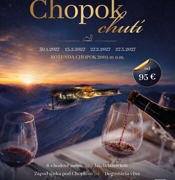 Gastronomický večer Chopok chutí v reštaurácii Rotunda na Chopku