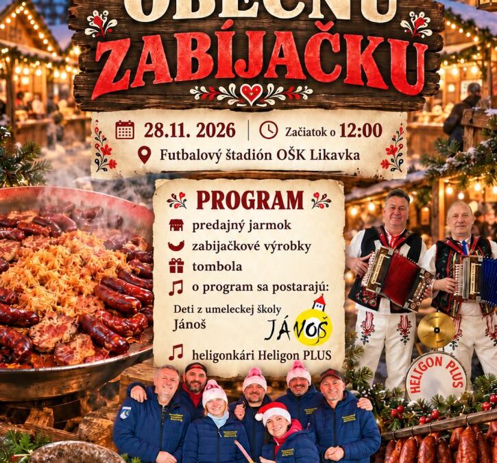 Obecná zabíjačka v Likavke ponúkne tradičné špeciality