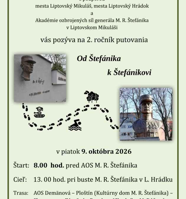 Spomienkové podujatie venované M. R. Štefánikovi v Liptove