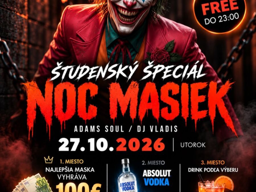 Študentská noc masiek prinesie zábavu v Ružomberku
